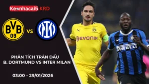 Phân tích trận B. Dortmund vs Inter Milan | 03:00 - 29/01/2026