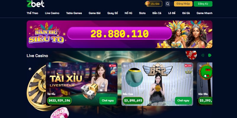 Zbet là thương hiệu giải trí lâu năm xanh chín