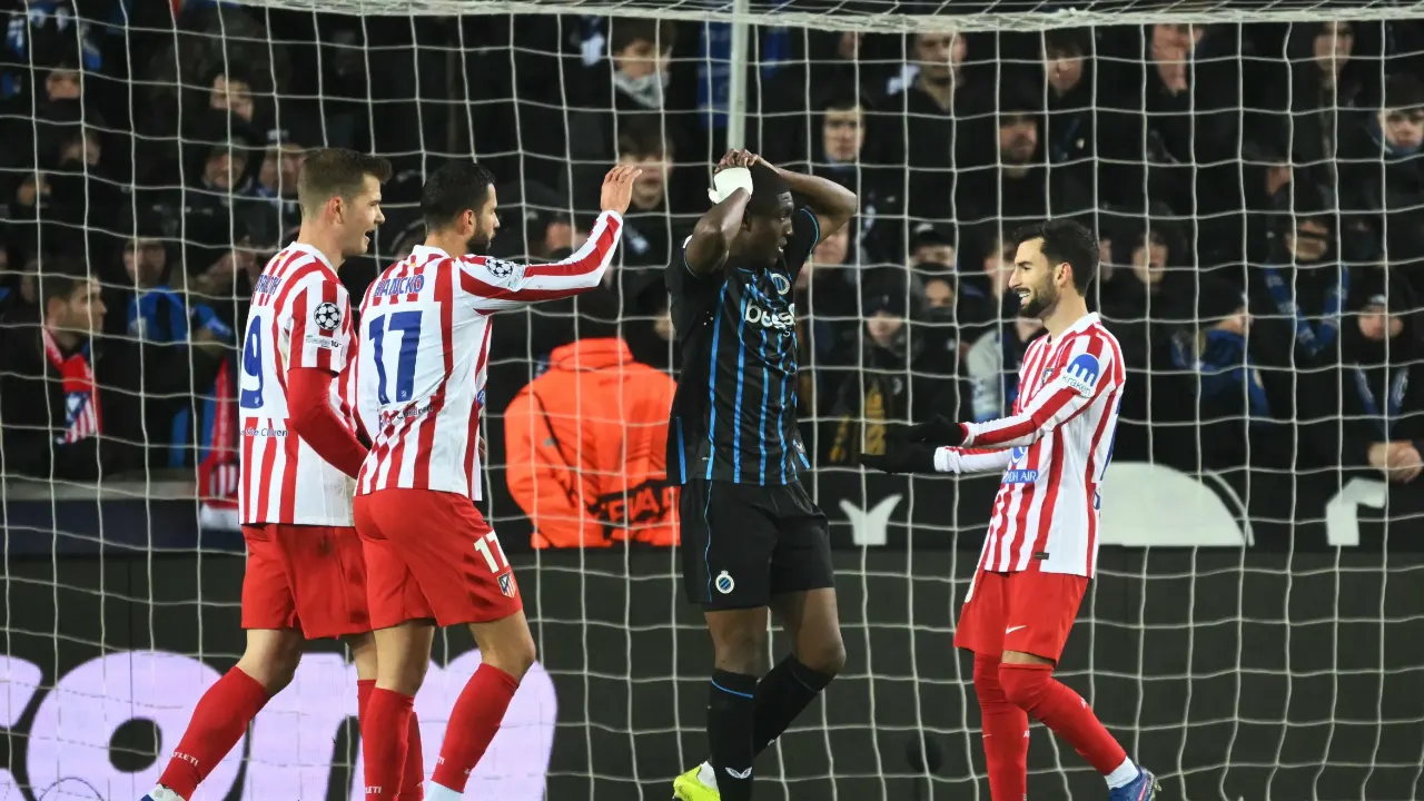 Dự kiến điểm nóng sân cỏ trận Atlético Madrid vs Club Brugge